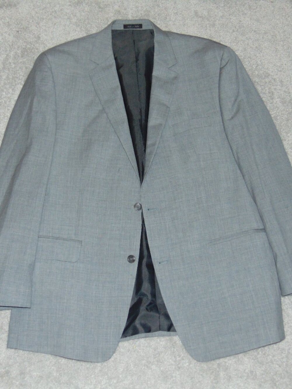 Michael Kors Blazer Men Size 46 L Sport Coat Suit Jacket Gray Solid Wool